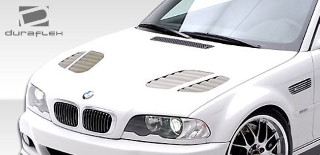 2000-2006 BMW M3 E46 GTR Look Hood - 1 Piece - FRP