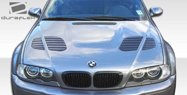 2000-2006 BMW M3 E46 GTR Look Hood - 1 Piece - FRP