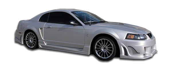 1999-2004 Ford Mustang Bomber Style Side Skirts - 2 Piece FRP