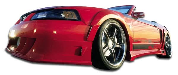 1999-2004 Ford Mustang Demon Style Front Fender Flares - Polyurethane