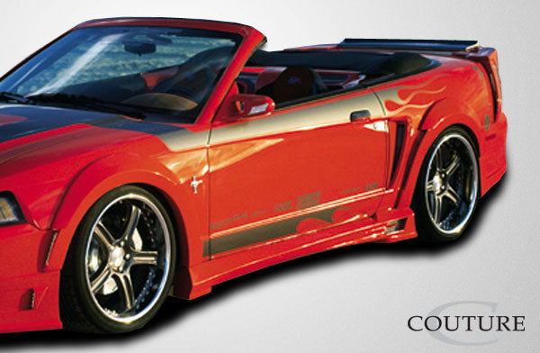 1999-2004 Ford Mustang Demon Style Front Fender Flares - Polyurethane