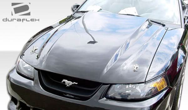 1999-2004 Ford Mustang Cowl Hood - 1 Piece - FRP