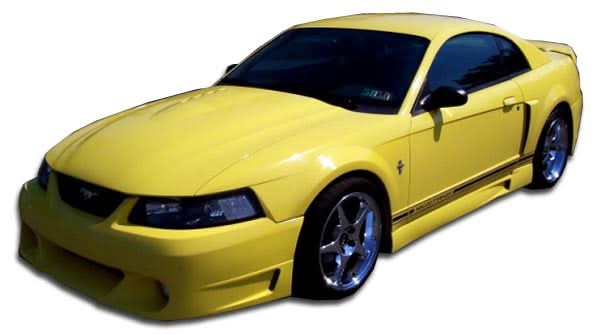 1999-2004 Ford Mustang CVX Style Side Skirts - 2 Piece - FRP