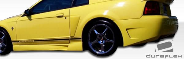 1999-2004 Ford Mustang CVX Style Side Skirts - 2 Piece - FRP
