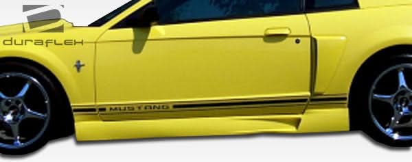 1999-2004 Ford Mustang CVX Style Side Skirts - 2 Piece - FRP
