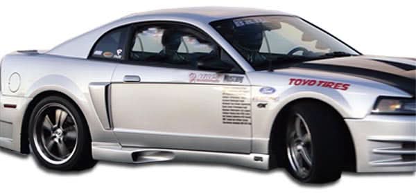 1999-2004 Ford Mustang KR-S Style Side Skirts Rocker Panels - FRP