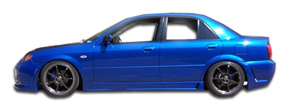 1999-2003 Mazda Protege B-2 Style Side Skirts Rocker Panels - FRP