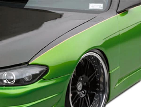 1989-1994 Nissan 240SX S15 Conversion OEM Look Fenders - 2 Piece - FRP