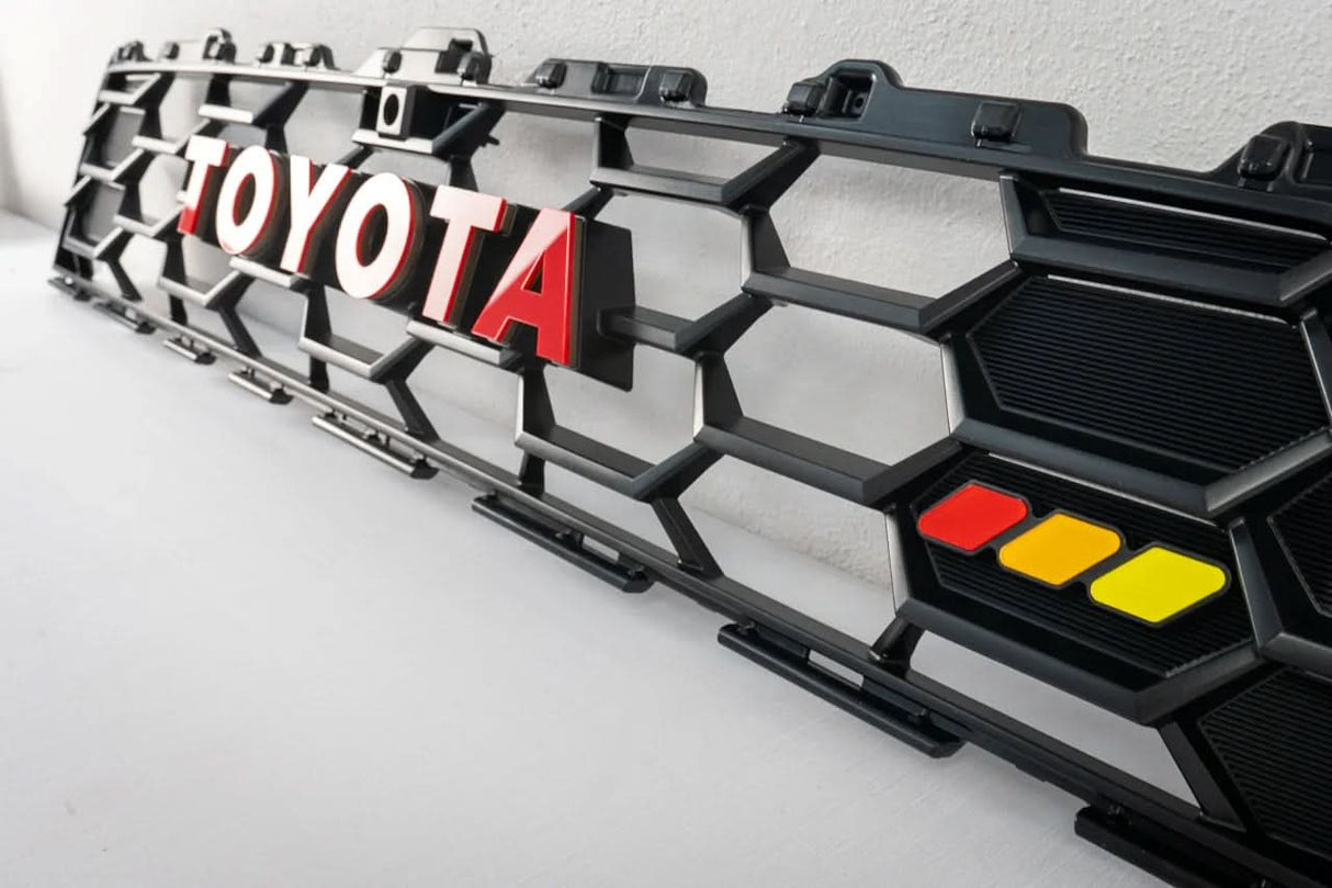 StickerFab Tri Color TRD Style Grille Emblem Version 2- 2024+ Tacoma / 2025+ 4Runner