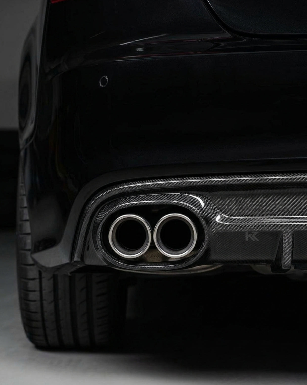 2013–2016 Audi A7 S-Line C7 Sportback Rear Bumper Diffuser – Carbon Fiber