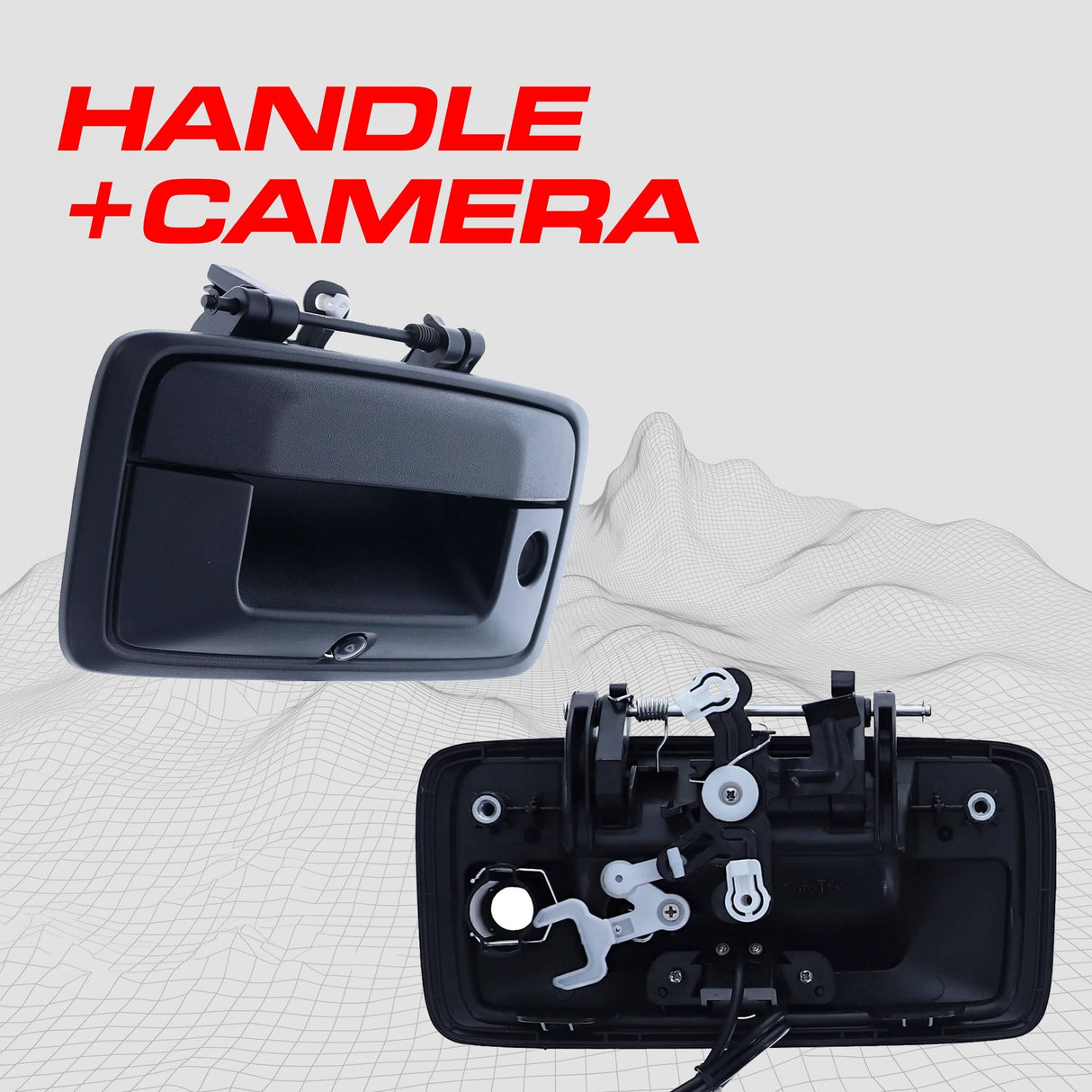 Chevrolet Silverado / GMC Sierra (2014-2015) Black Replacement Tailgate Handle with Backup Camera