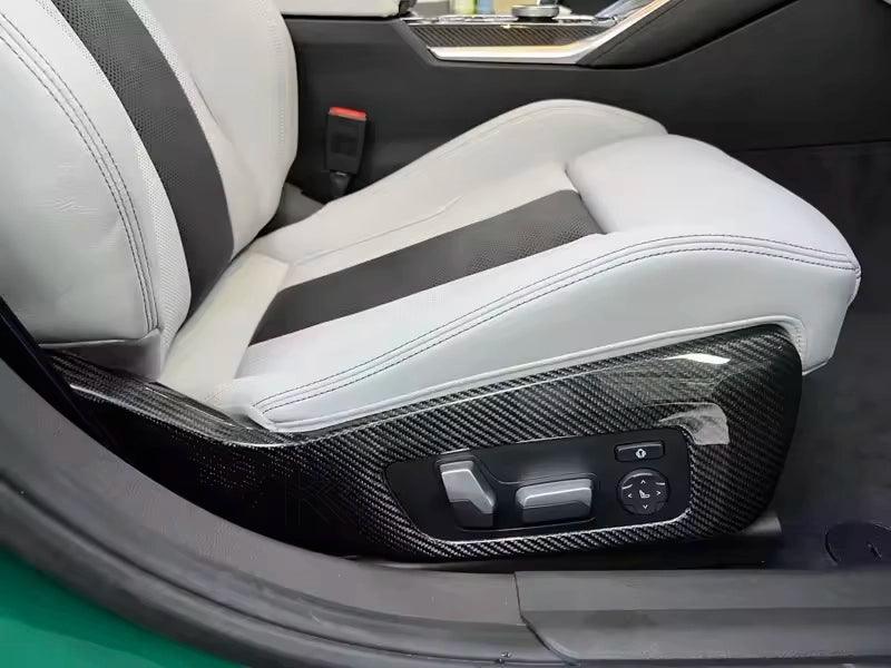 BMW 3 Series G80 M3 G82 M4 Carbon Fiber Side Seat Trim Frame Panel Cover Bezel (2019+) - K2 Industries