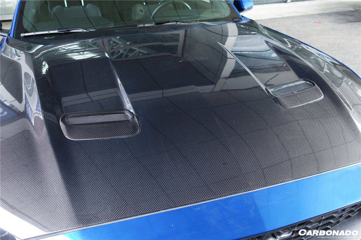 2018-2023 Ford Mustang OEM Style Carbon Fiber Hood