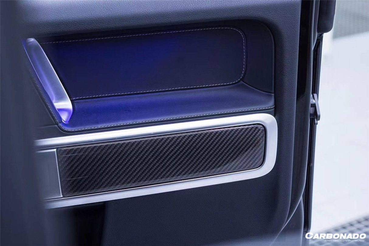 2019-2022 Mercedes Benz G Wagon W464 Dry Carbon Fiber Door Patch Replacement Carbonado (OE) Fits: G550, G63 AMG