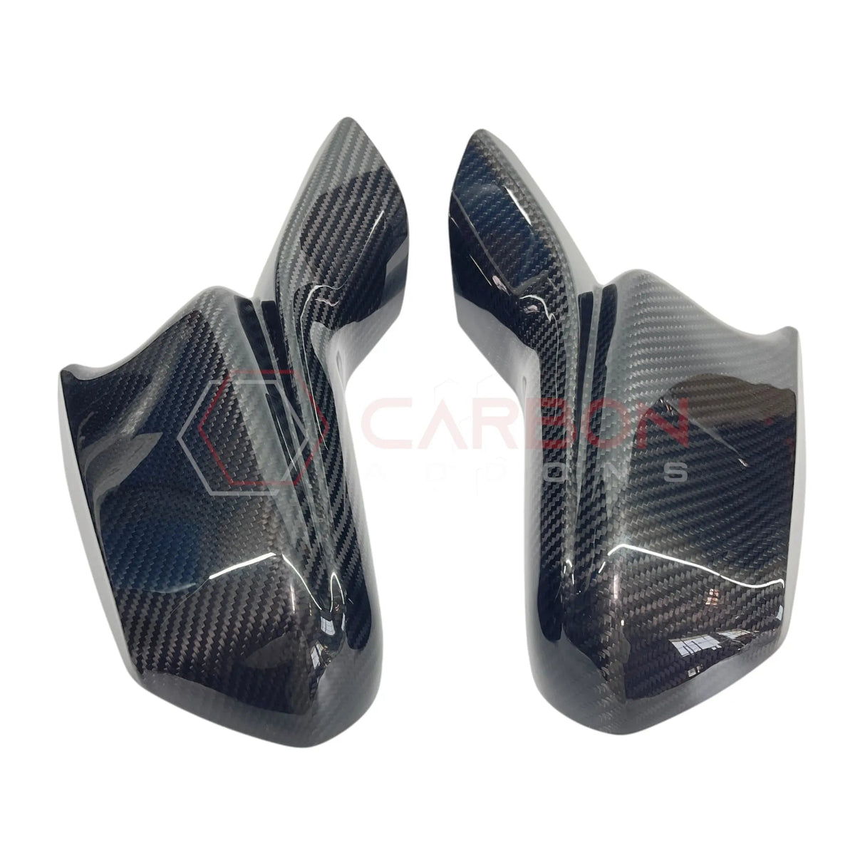 2016-2024 Camaro Real Carbon Fiber M Style Mirror Covers - With Winglet