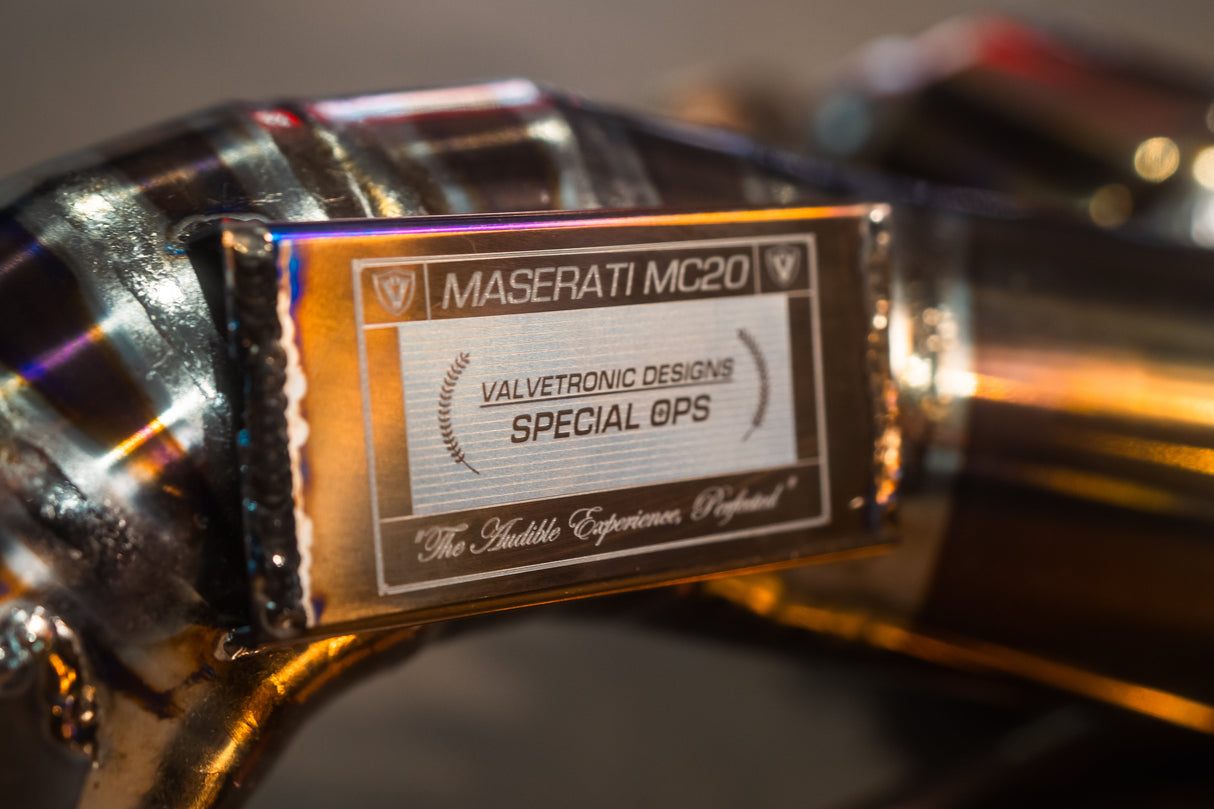 Maserati MC20 Valved Sport Exhaust system