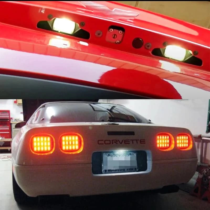 LED License Plate Light Assembly – OEM-Fit White Upgrade (GM & Pontiac Applications, Pair)