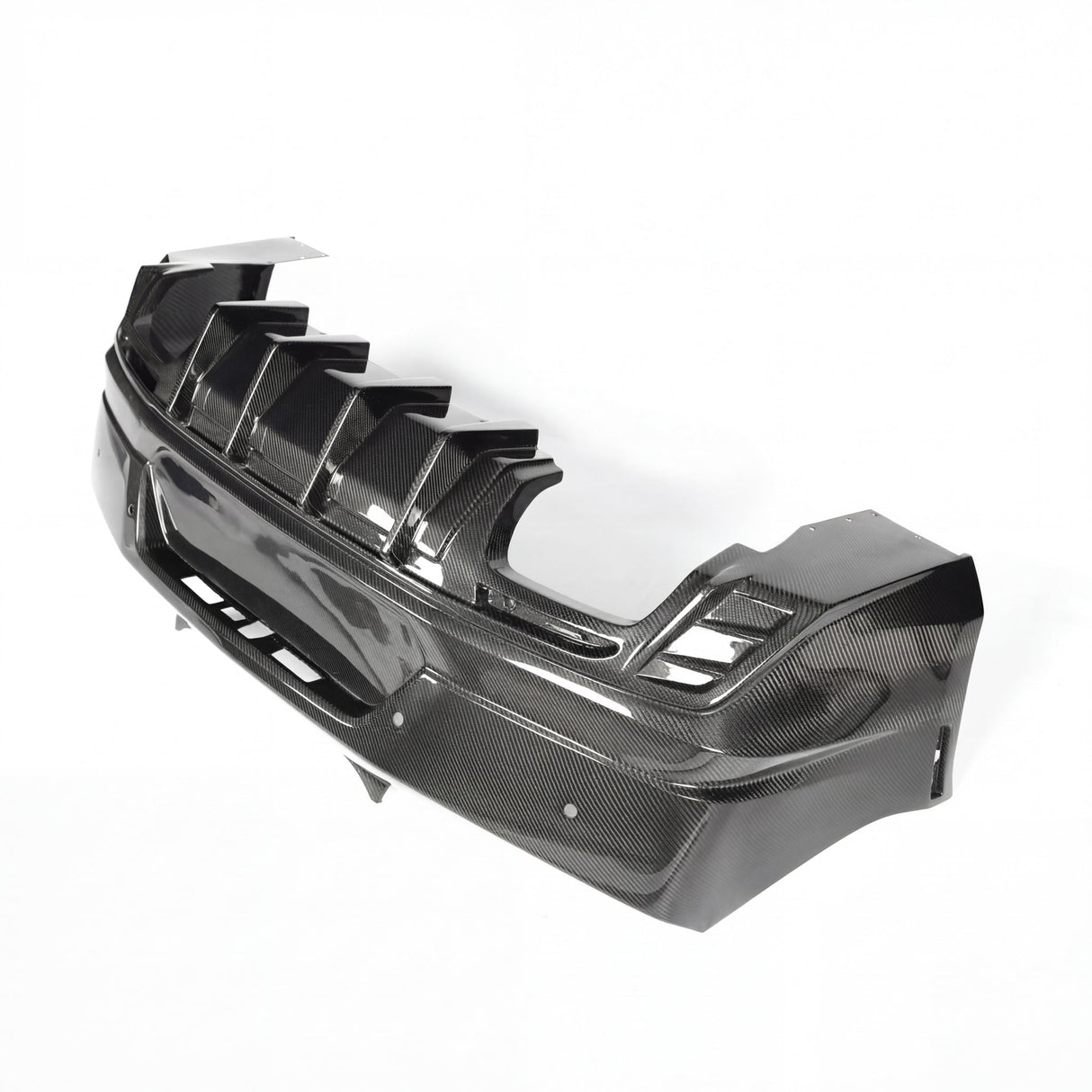 2016-2018 Camaro RS/SS/ZL1 Gloss Double Sided Carbon Fiber Rear Bumper w/Rear Diffuser Quad Tips 1pc