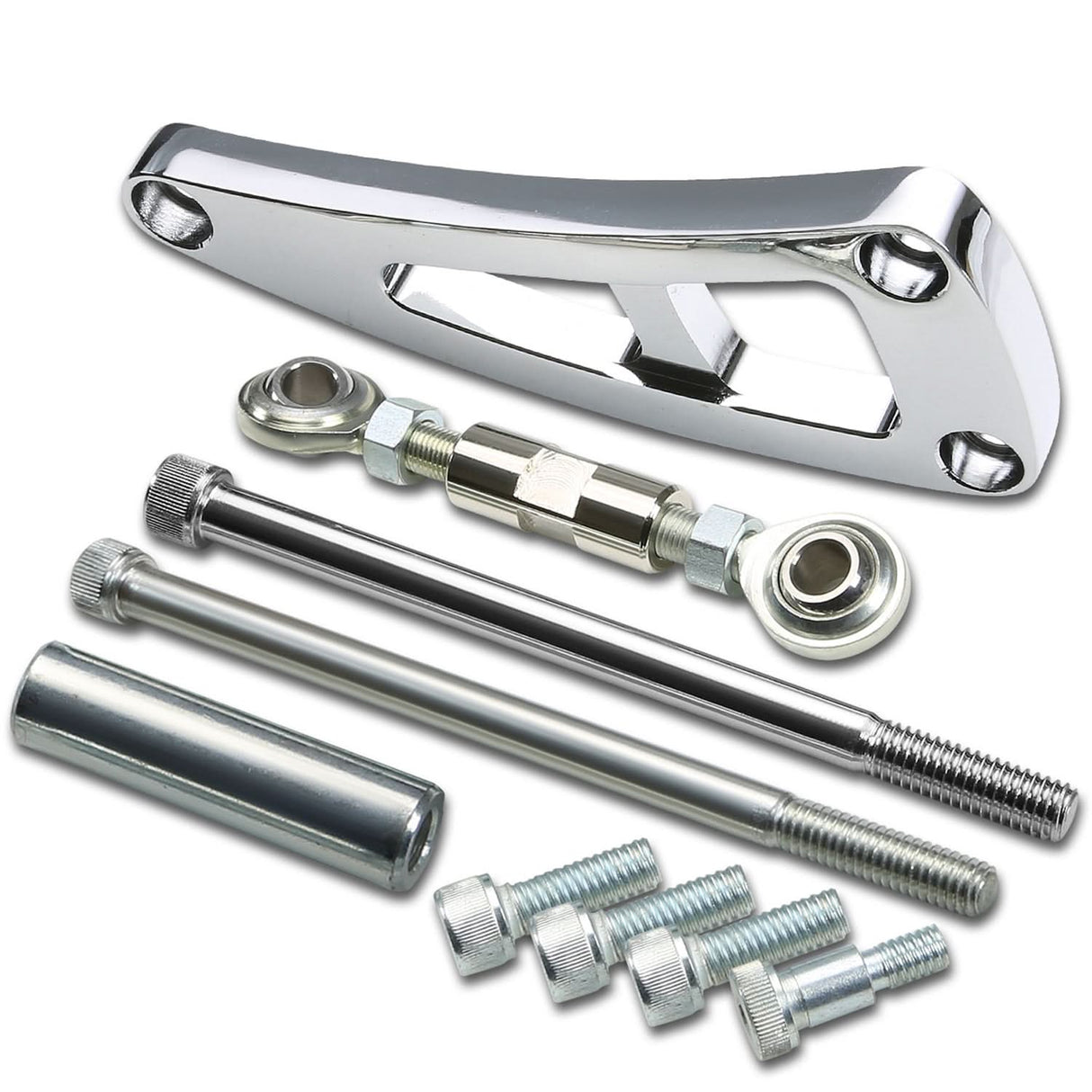 73-98 Chevrolet BBC Long Water Pump Alternator Bracket Set - Aluminum