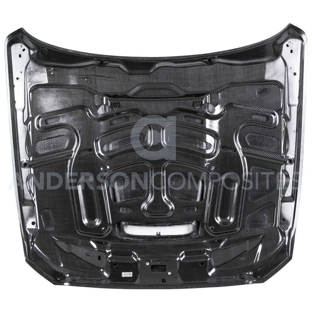 2015 - 2020 Mustang Shelby GT350 Double Sided Carbon Fiber Hood