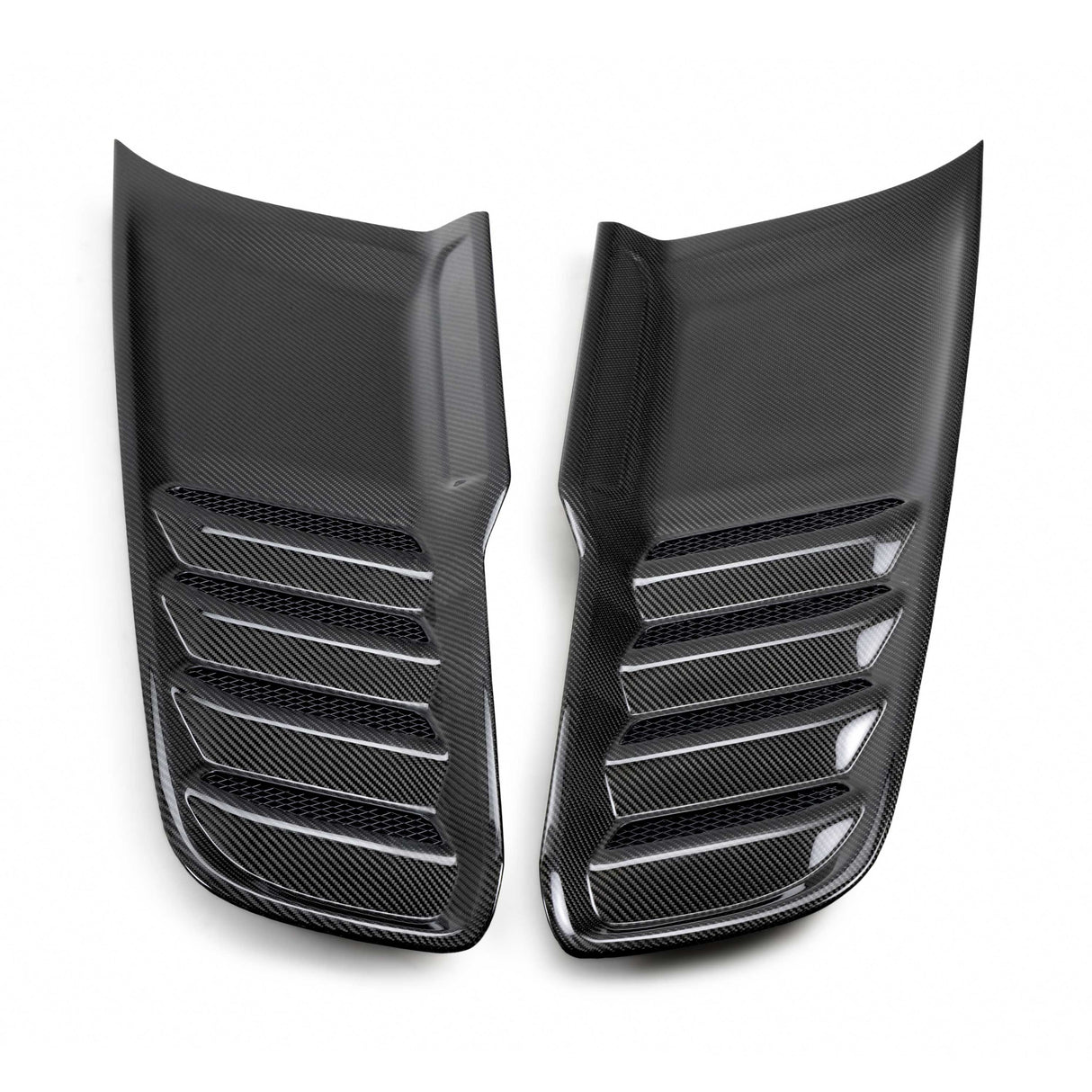 2021-2024 Dodge Ram TRX Type-OE Gloss Carbon Fiber Hood Vents Pair