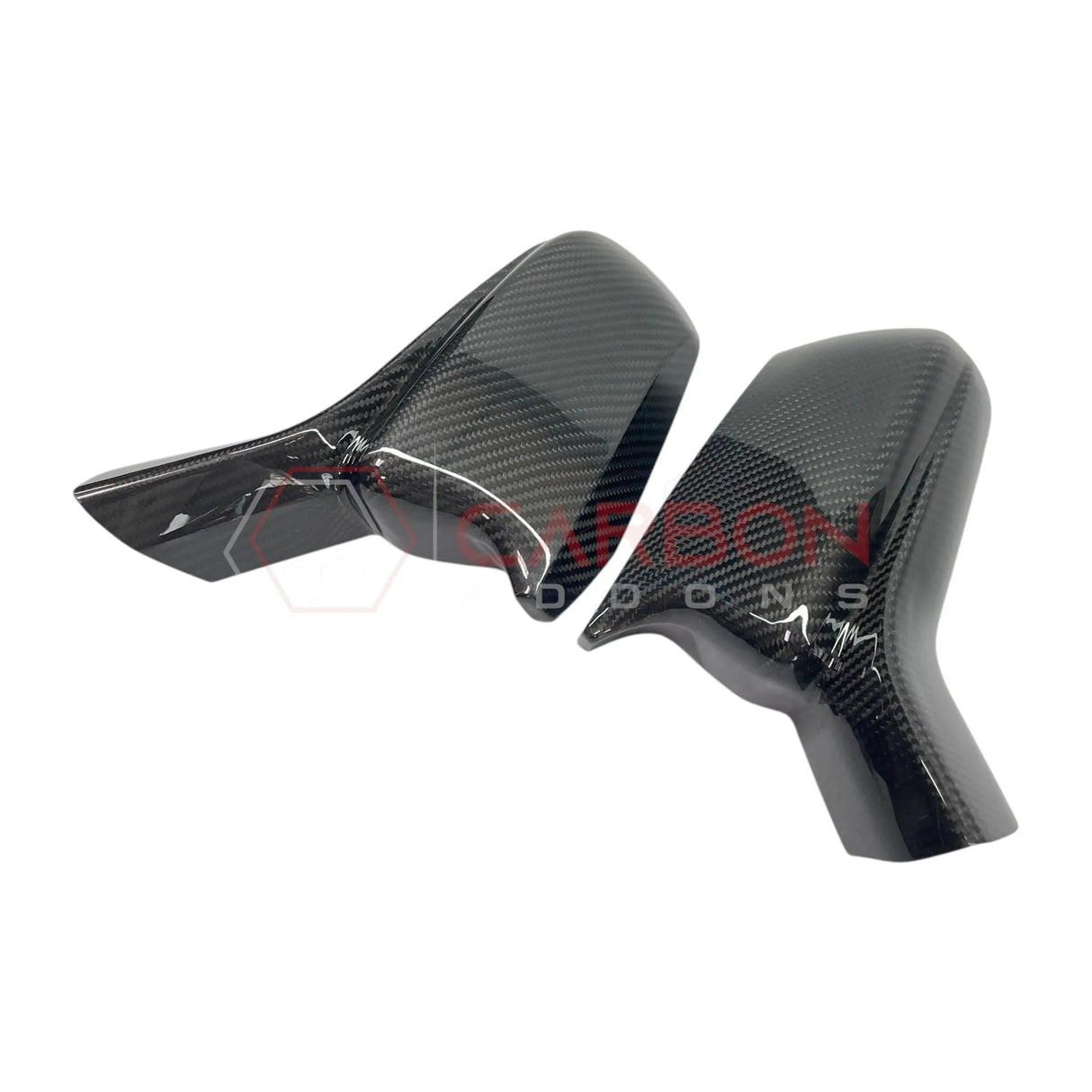2016-2024 Camaro Real Carbon Fiber M Style Mirror Covers - With Winglet
