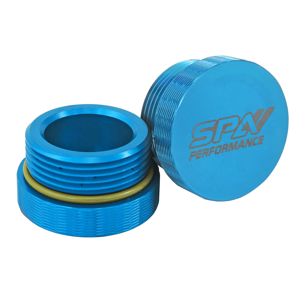 Power Steering Tank Firewall Mount (Right Inlet) - Blue Cap