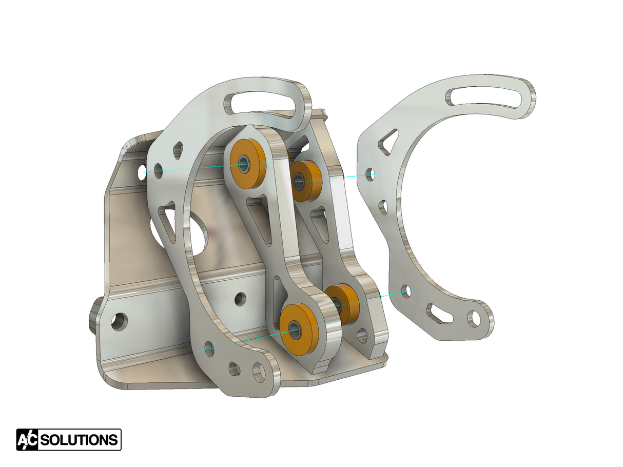 A/C Solutions BMW S14 M10 Sanden Compressor Bracket (E30 M3, 320is, 318i)