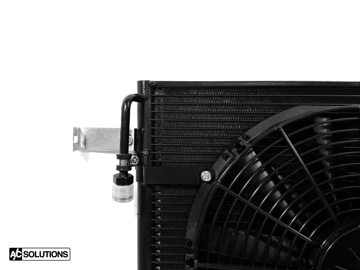 A/C Solutions x CSF E28 Parallel Flow Condenser + 13" SPAL Fan Combo