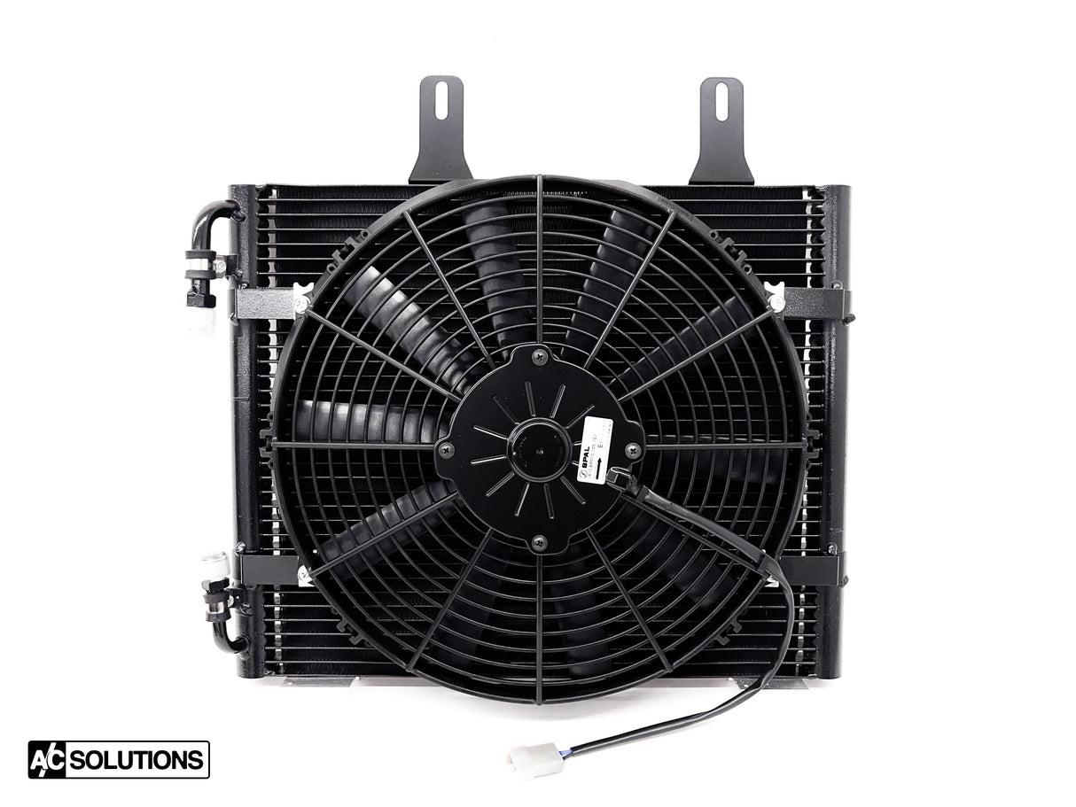 A/C Solutions x CSF E30 Parallel Flow Condenser + 13" SPAL Fan Combo