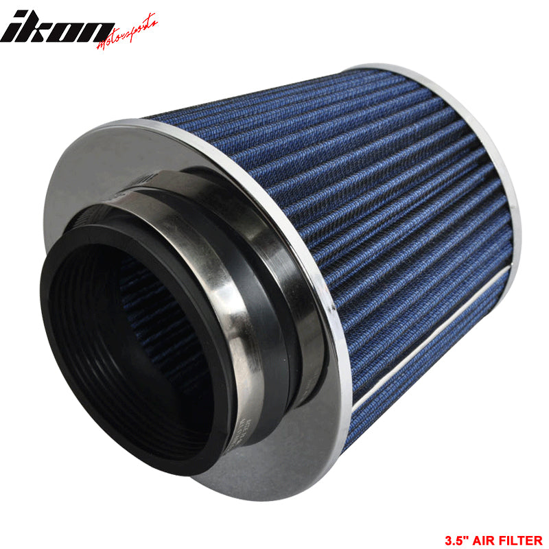 3.5Inch Performance Cold Dry Air Intake Cone Filter Inlet Replacement