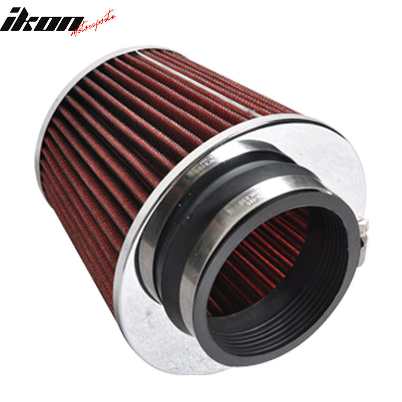 Fits 3.5in Race Cold Airintake Cone Filter Red 02-11 Lancer