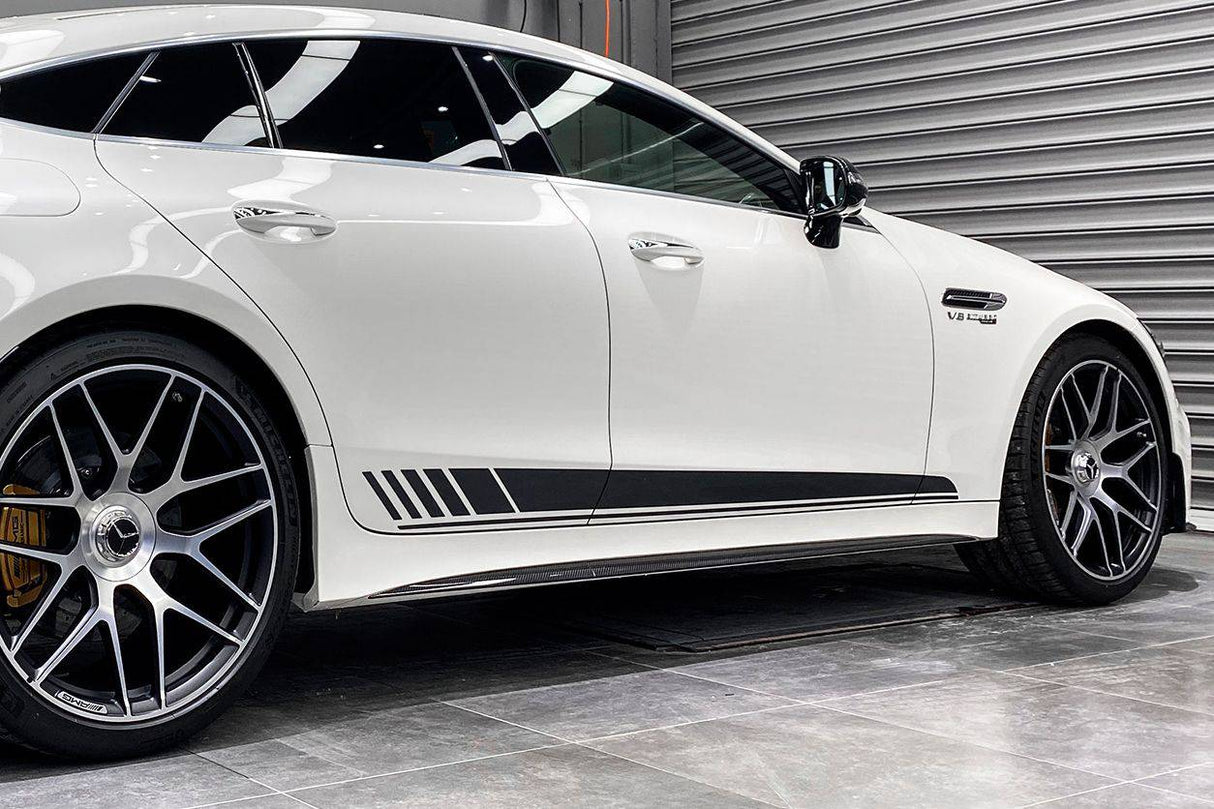 2019-2023 Mercedes Benz AMG GT63 S 4Door Coupe X290 OEM Style Carbon Fiber Side Skirts