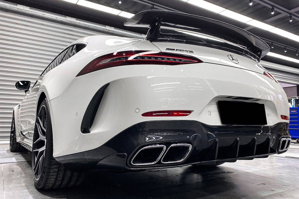2019-2023 Mercedes Benz AMG GT63 S 4Door Coupe X290 OEM Style Carbon Fiber Rear Diffuser