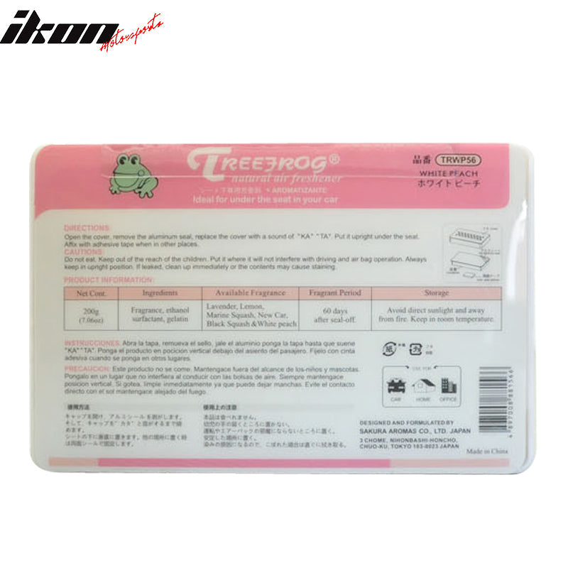 Treefrog Xtreme Fresh Air Freshener White Peach Scent Auto Home