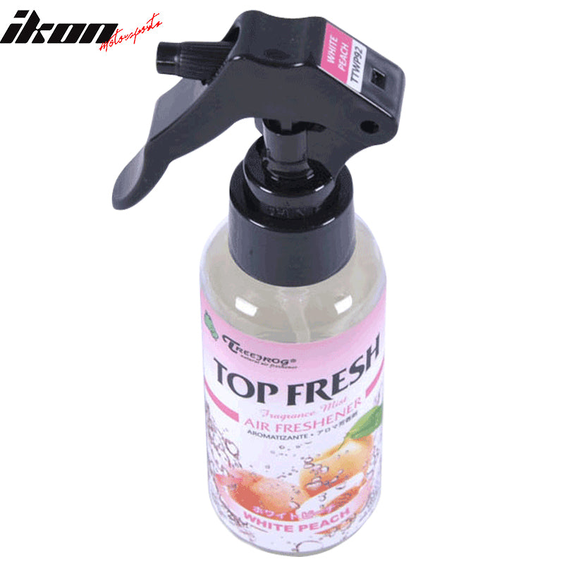 Tree Frog Natural Air Freshener White Peach Fragrance Mist Spray Car