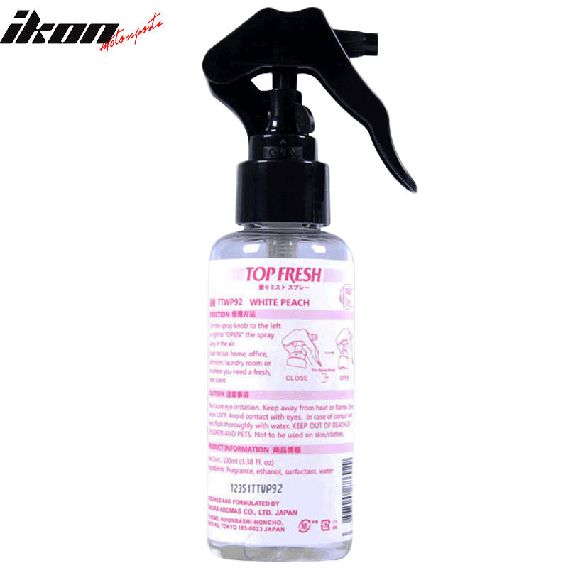 Tree Frog Natural Air Freshener White Peach Fragrance Mist Spray Car