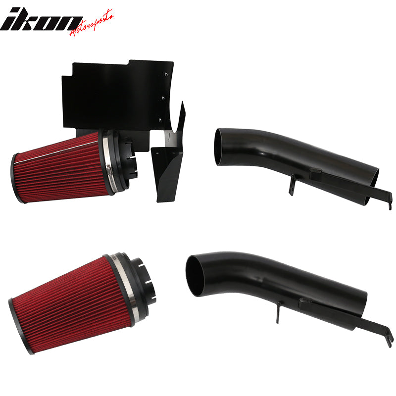 2002-2006 Cadillac Escalade Red Black Cold Air Intake Pipe Aluminum