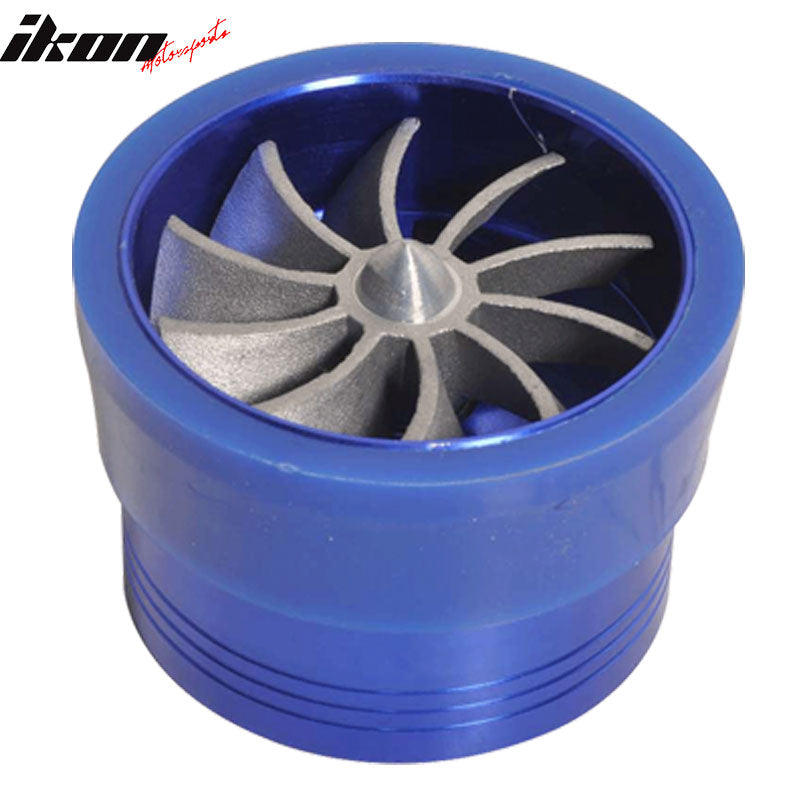 Universal Fitment Tornado Style Blue Air Intake Turbo Gas Saver Fan