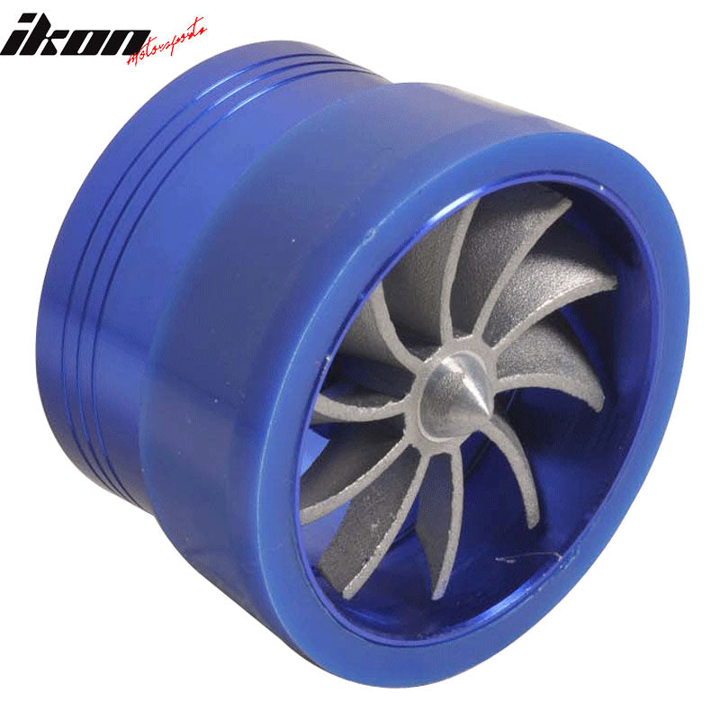 Universal Fitment Tornado Style Blue Air Intake Turbo Gas Saver Fan