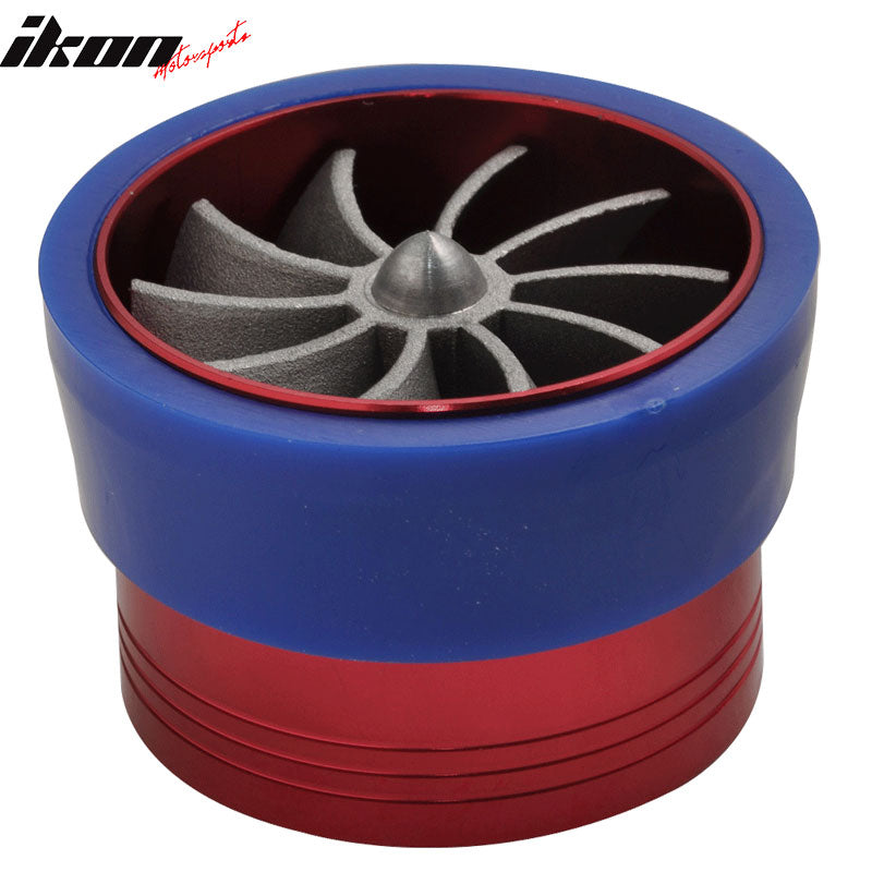 Universal Fitment Tornado Style Red Air Intake Turbo Gas Saver Fan