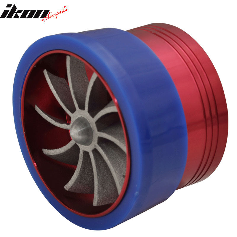 Universal Fitment Tornado Style Red Air Intake Turbo Gas Saver Fan
