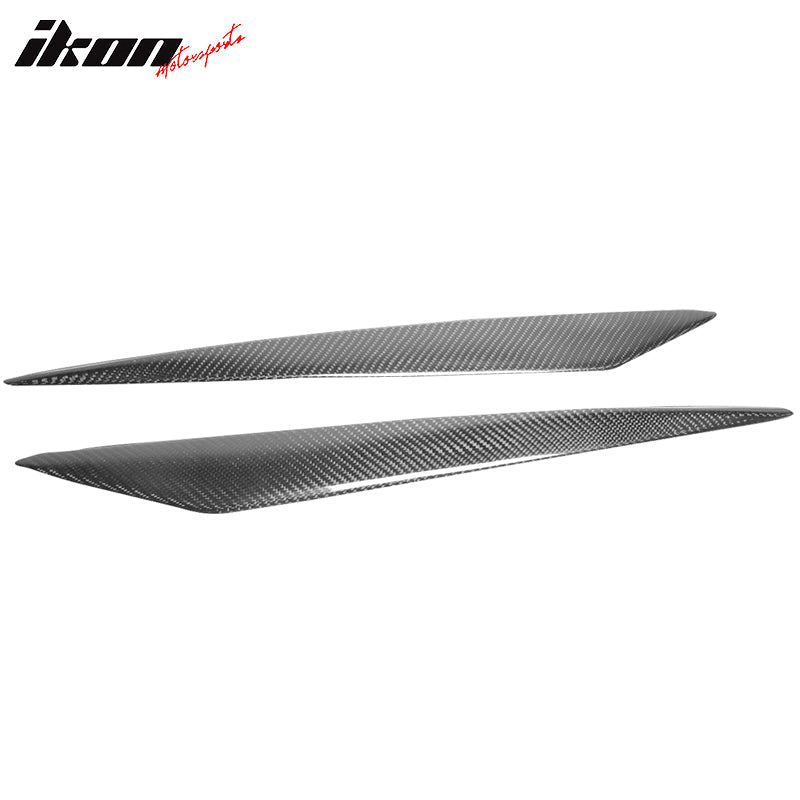 2010-2013 Mazda 3 Headlight Eye Lid Carbon Fiber Eyebrow Cover Pair