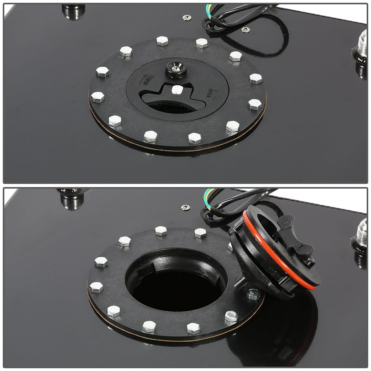 10 Gallon Fuel Cell Gas Tank with Level Sender - Aluminum