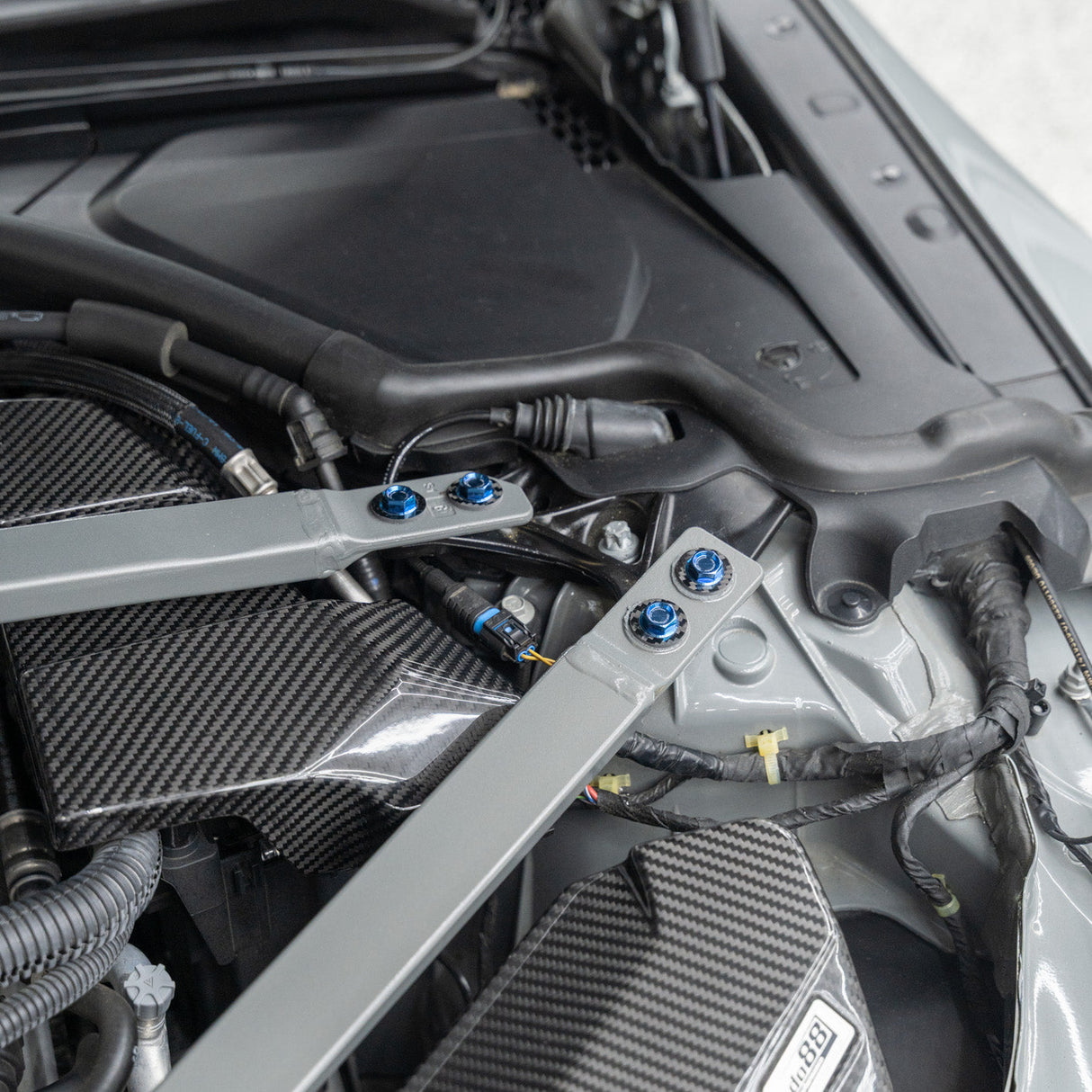 JDC Titanium Engine Bay Dress-Up Hardware Kit | 2021-2026 BMW M3/M4