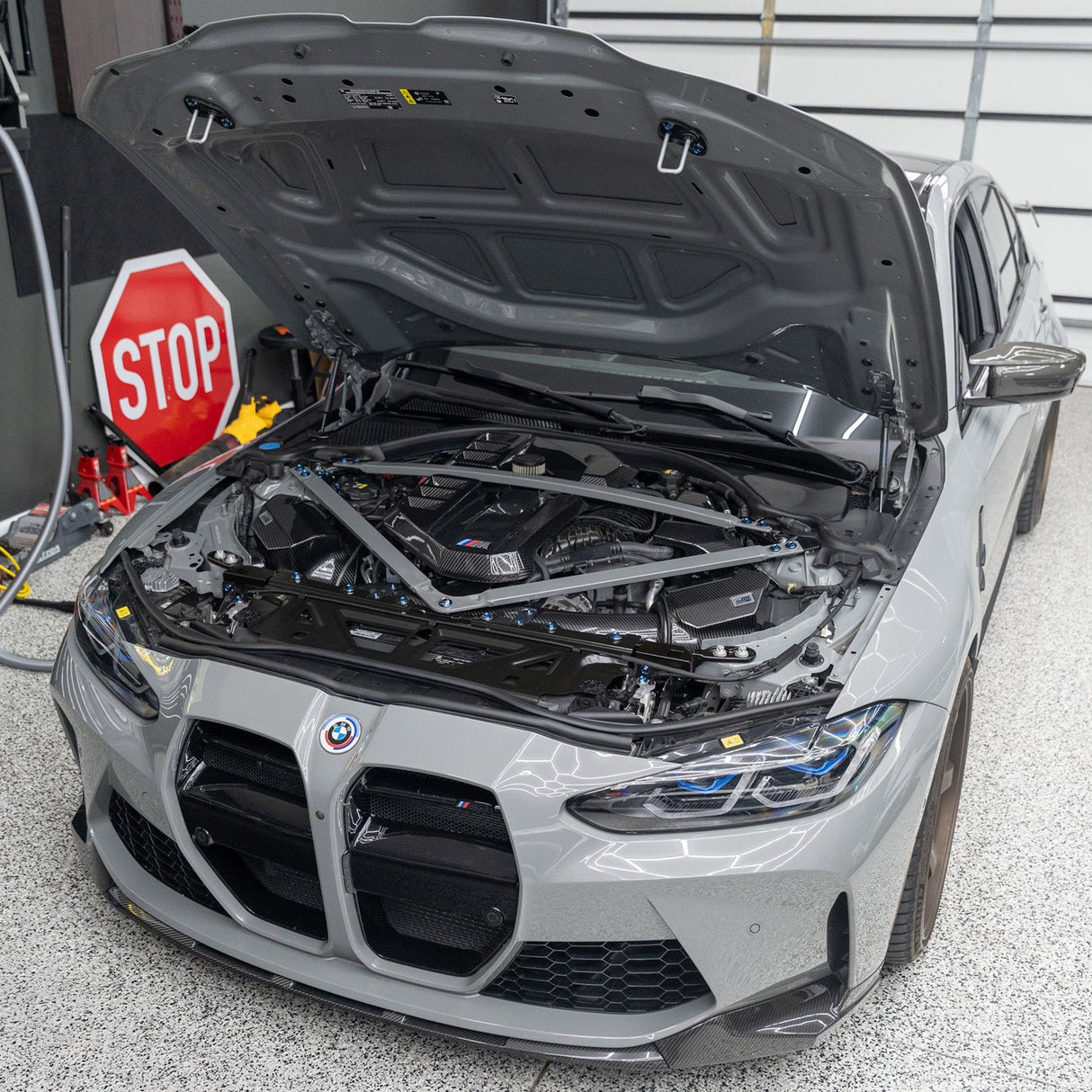 JDC Titanium Engine Bay Dress-Up Hardware Kit | 2021-2026 BMW M3/M4