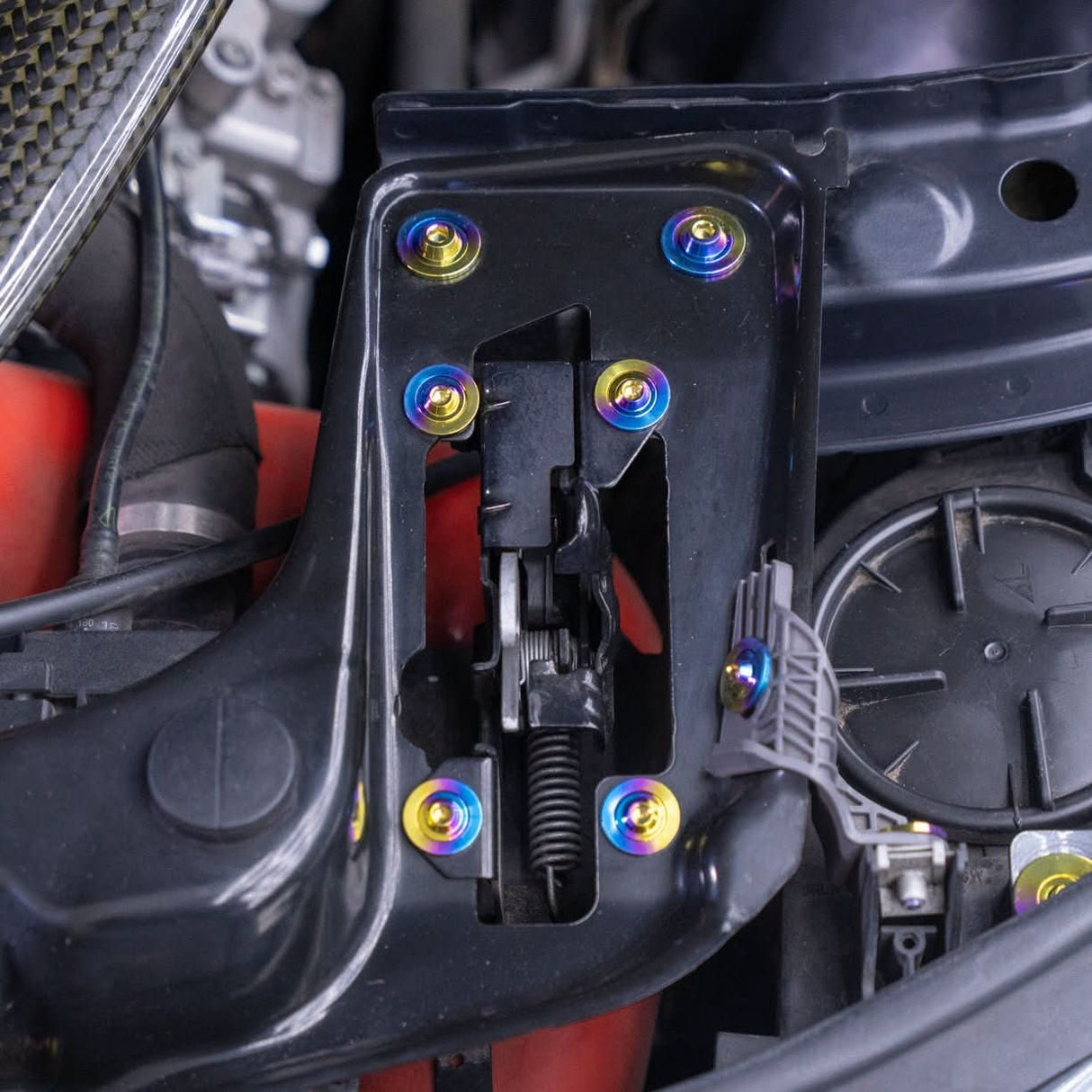 JDC Titanium Hood Latch Hardware Kit | 2014-2020 BMW F80 M3/M4
