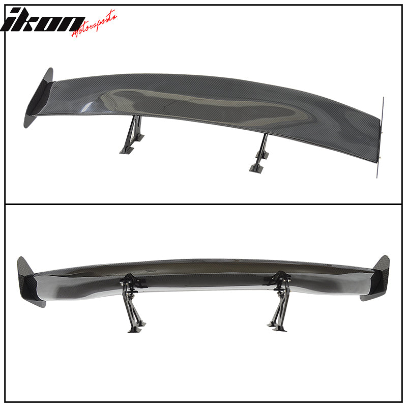 56"Inch GT Style 3D Carbon Fiber Racing Race Drag Trunk Spoiler Wing