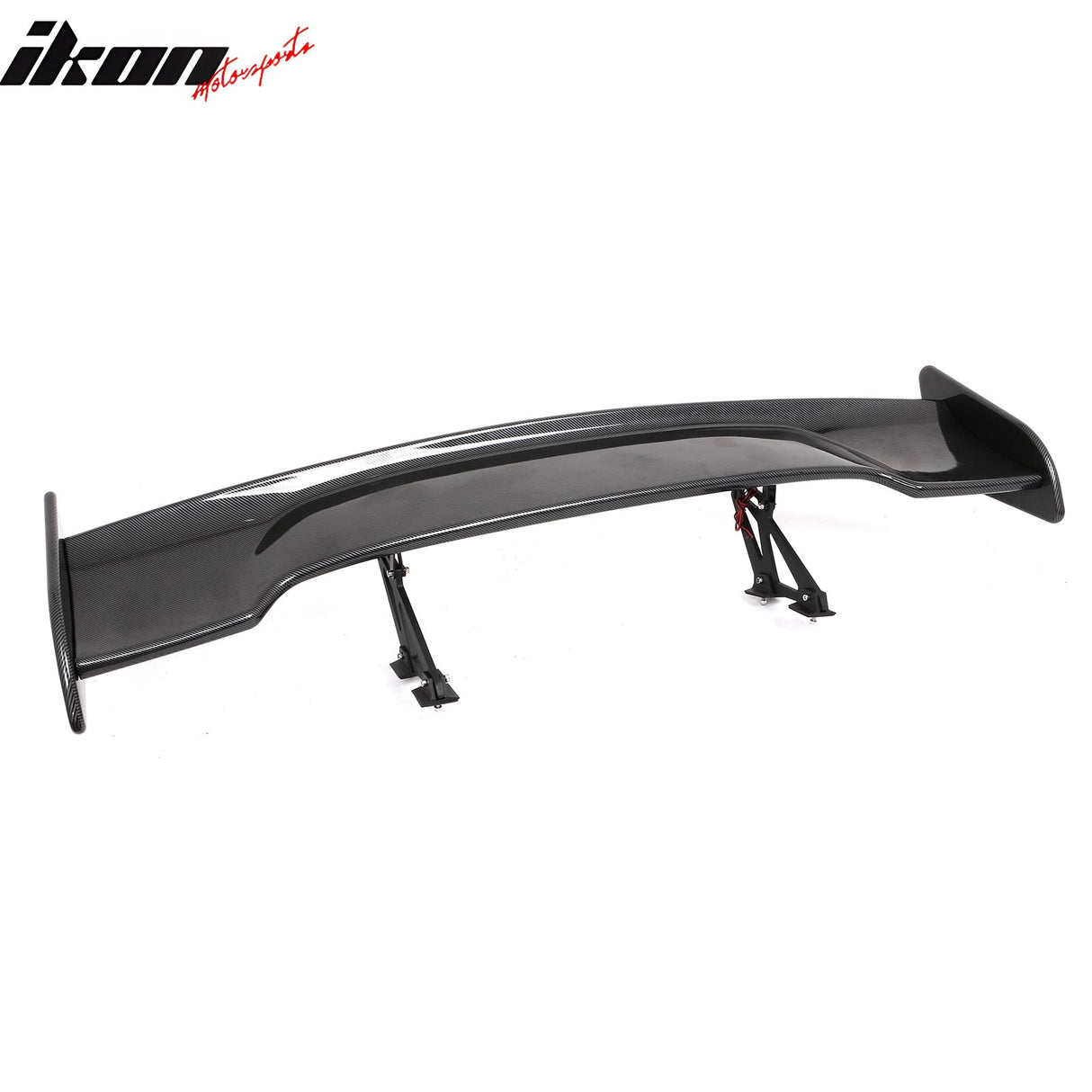 Universal JDM GT Style Carbon Fiber Print Trunk Spoiler ABS w/ Light