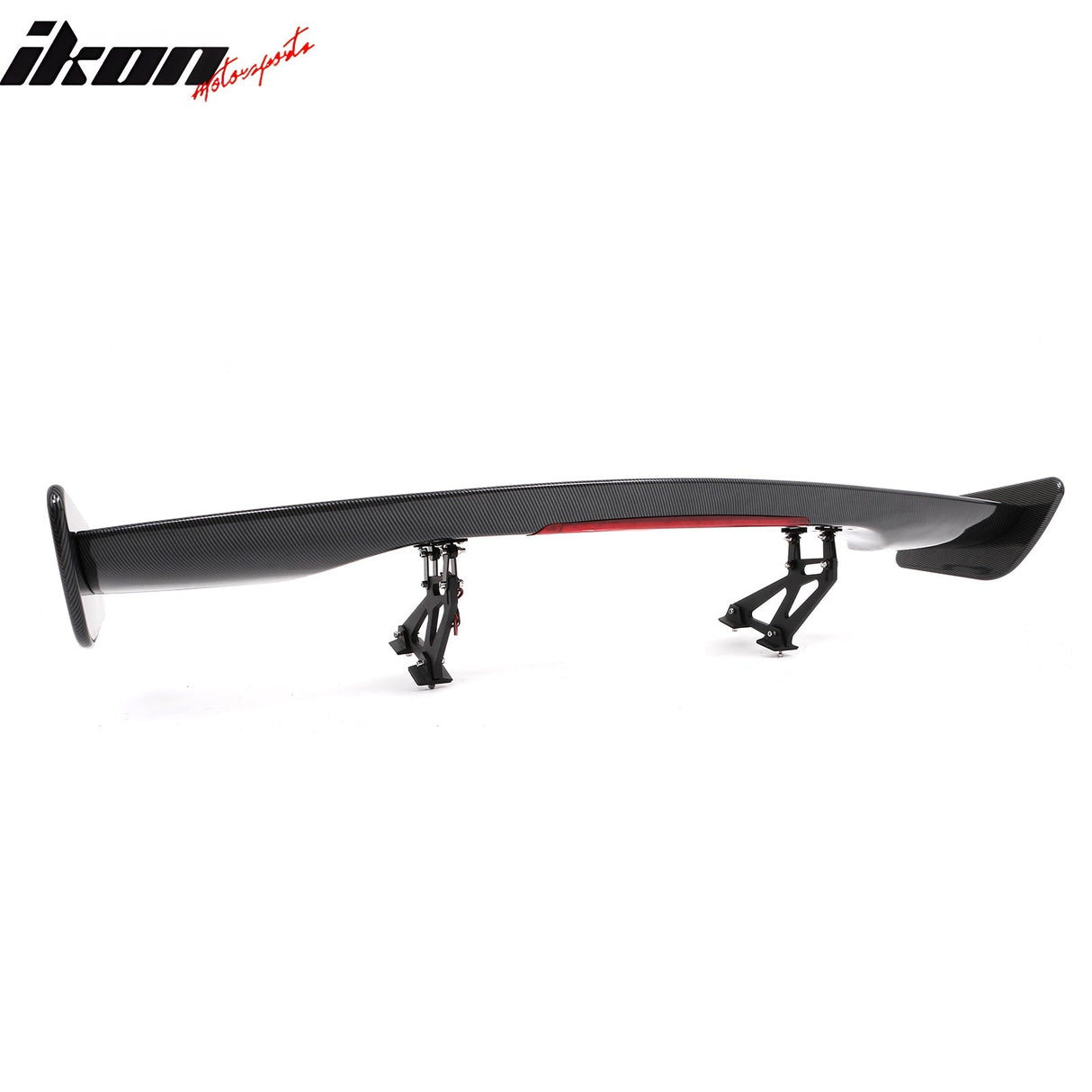Universal JDM GT Style Carbon Fiber Print Trunk Spoiler ABS w/ Light